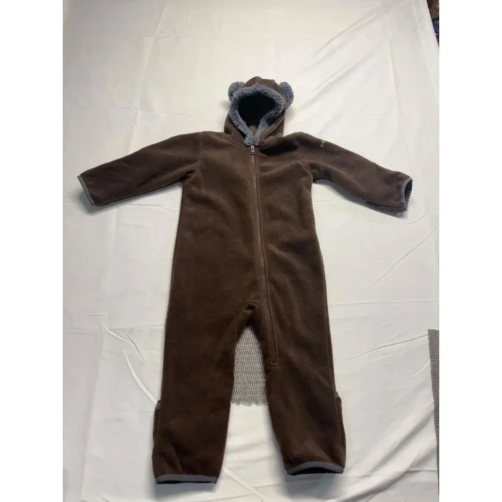 Columbia Baby 18-24 month Brown Bear Hooded Onesie